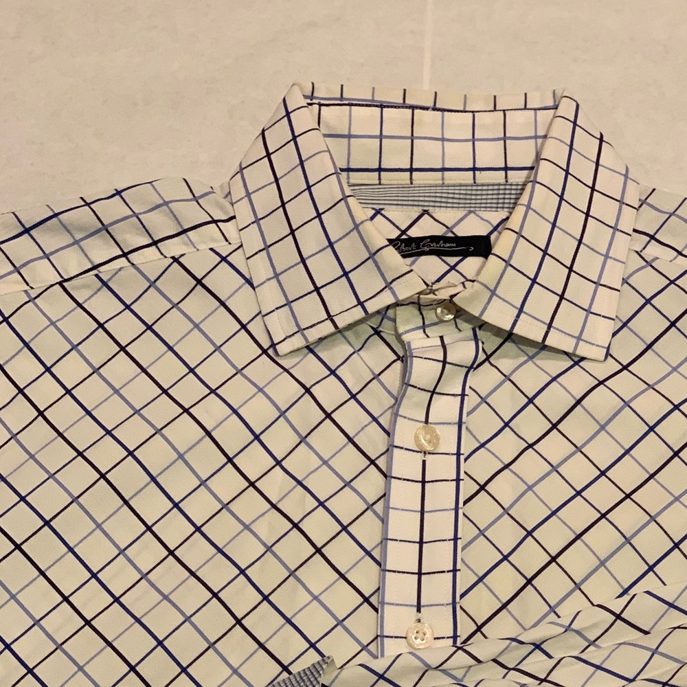 Vintage Robert Graham spread collar shirt